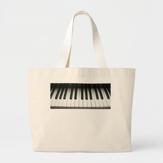 Pianotoetsenbord Grote Tote Bag (Voorkant)
