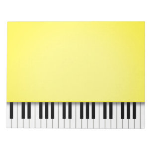 Pianotoetsenbord, helder, 8,5x11-muziek notitieblok