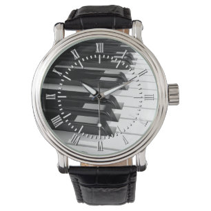 Pianotoetsenbord Horloge