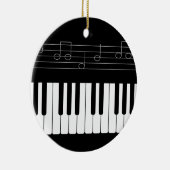 Pianotoetsenbord Keramisch Ornament (Rechts)
