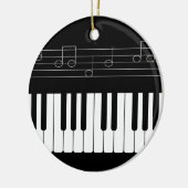 Pianotoetsenbord Keramisch Ornament (Links)