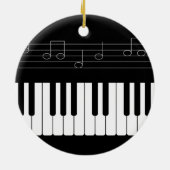 Pianotoetsenbord Keramisch Ornament (Achterkant)
