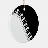 Pianotoetsenbord Keramisch Ornament (Rechts)