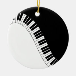 Pianotoetsenbord Keramisch Ornament