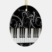 Pianotoetsenbord Keramisch Ornament (Rechts)
