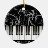 Pianotoetsenbord Keramisch Ornament (Voorkant)