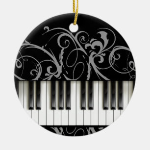 Pianotoetsenbord Keramisch Ornament