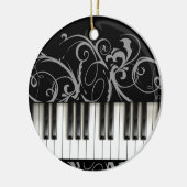Pianotoetsenbord Keramisch Ornament (Links)