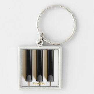 Pianotoetsenbord "Key"-keten Sleutelhanger