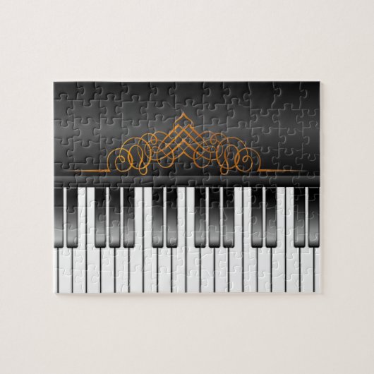 Pianotoetsenbord Legpuzzel (Horizontaal)