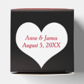 Pianotoetsenbord met hart bedankdoosjes (Bovenkant)