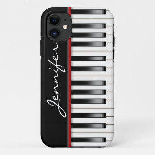 Pianotoetsenbord met naam Case-Mate iPhone case