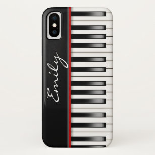 Pianotoetsenbord met naam Case-Mate iPhone case