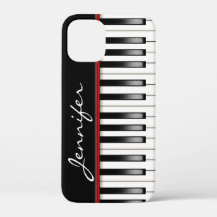 Pianotoetsenbord met naam Hoesje-Mate iPhone Case