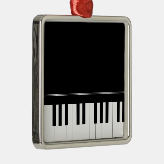 Pianotoetsenbord Metalen Ornament (Rechts)