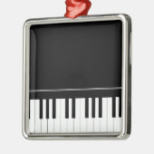 Pianotoetsenbord Metalen Ornament (Links)