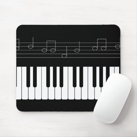 Pianotoetsenbord Muismat (Met muis)