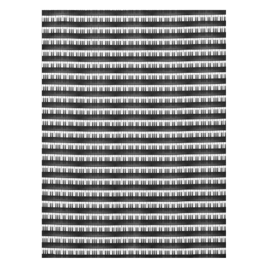 Pianotoetsenbord Musical Design Tablecloth Tafelkleed (Voorkant)