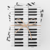 Pianotoetsenbord Musical Design Wrapping Paper Set (In situ)