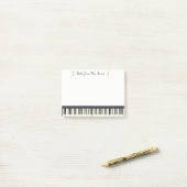 Pianotoetsenbord Musical Instrument Gold voor Pian Post-it® Notes (Op bureau)