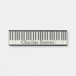 Pianotoetsenbord Naam Bord Deurbordje