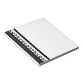 Pianotoetsenbord Notitieblok (Schuin)