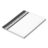 Pianotoetsenbord Notitieblok (Linkerzijde)