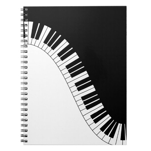Pianotoetsenbord Notitieboek (Voorkant)