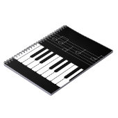 Pianotoetsenbord Notitieboek (Linkerzijde)