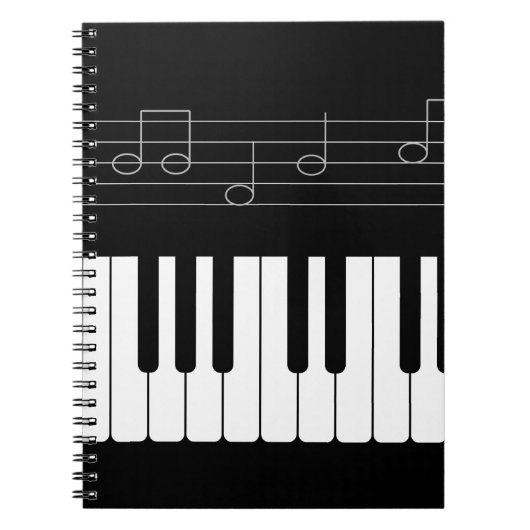 Pianotoetsenbord Notitieboek (Voorkant)