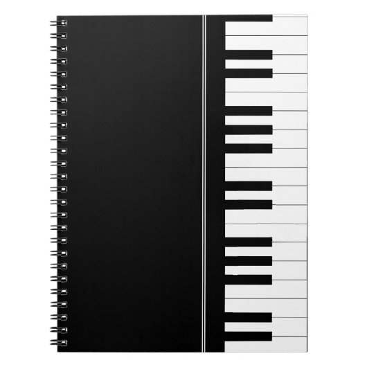 Pianotoetsenbord Notitieboek (Voorkant)
