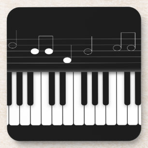 Pianotoetsenbord Onderzetter