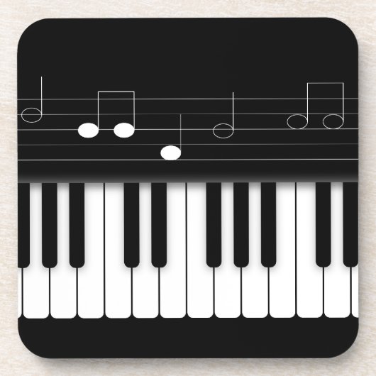 Pianotoetsenbord Onderzetter (Voorkant)