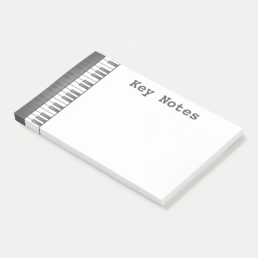 Pianotoetsenbord Ontwerpnotities na IT Post-it® Notes (Schuin)