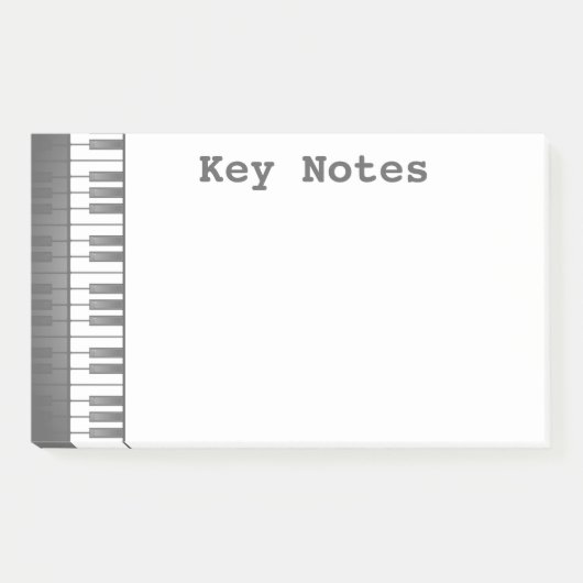 Pianotoetsenbord Ontwerpnotities na IT Post-it® Notes (Voorkant)