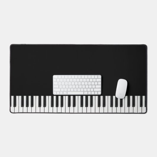 Pianotoetsenbord op ware grootte bureaumat (Keyboard & Muis)