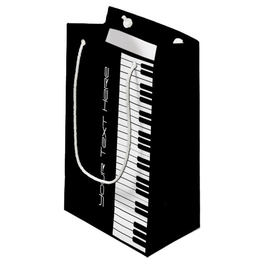 Pianotoetsenbord Organon Small Gift Bag Klein Cadeauzakje (Voorkant Gekanteld)