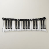 Pianotoetsenbord Pianist Music Instrument Teacher Lichaamskussen (Achterkant)