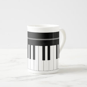 Pianotoetsenbord Porselein Kop