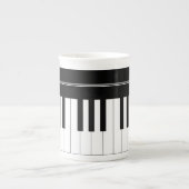 Pianotoetsenbord Porselein Kop (Voorkant)