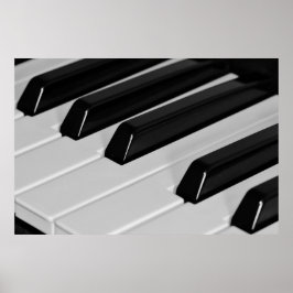 Pianotoetsenbord Poster