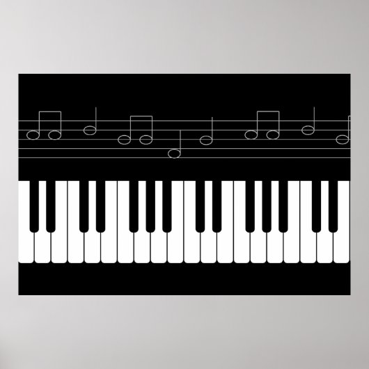 Pianotoetsenbord Poster (Voorkant)