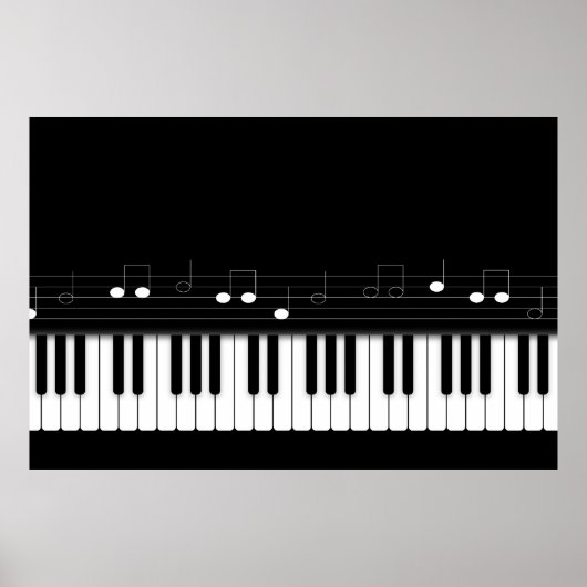 Pianotoetsenbord Poster (Voorkant)