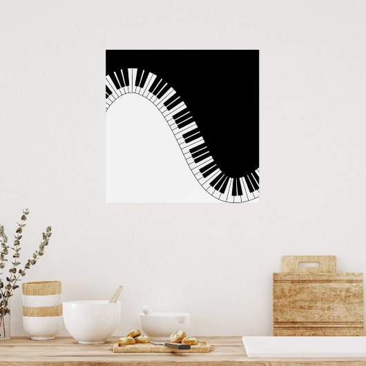 Pianotoetsenbord Poster (Keuken)