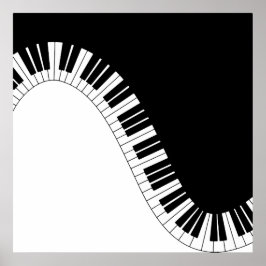 Pianotoetsenbord Poster