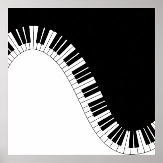 Pianotoetsenbord Poster