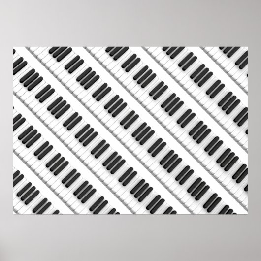 Pianotoetsenbord Poster (Voorkant)