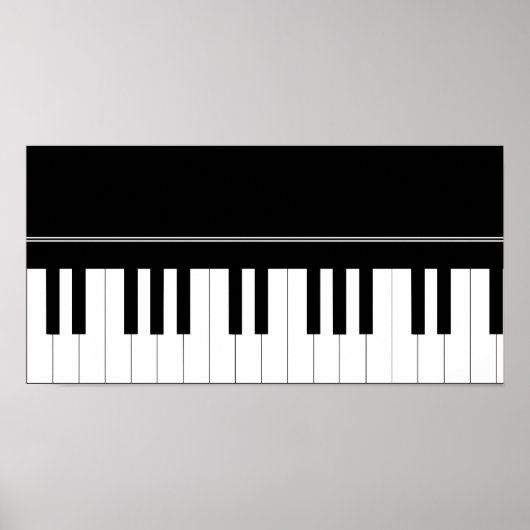 Pianotoetsenbord Poster (Voorkant)