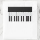Pianotoetsenbord Rechthoekige Sticker (Tas)