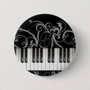 Pianotoetsenbord Ronde Button 5,7 Cm